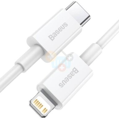 Kabelis Baseus Superior Type C -> Lightning PD, 20W, 0.25m, baltas (CATLYS-02) +++ TOP Komfortas
