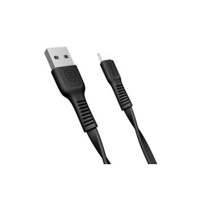 Kabelis Baseus Tough USB -> Type C, 2A, 1m, juodas (CATZY-B01) +++ TOP Komfortas