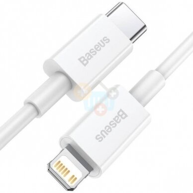 Kabelis Baseus Superior Type C -> Lightning PD, 20W, 0.25m, baltas (CATLYS-02) +++ TOP Komfortas