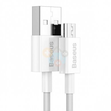 Kabelis Baseus Superior USB -> Micro USB, 2A, 2m, baltas (CAMYS-A02) +++ TOP Komfortas 1