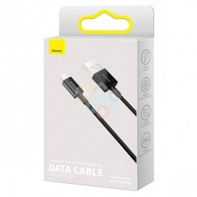 Kabelis Baseus Superior USB -> Micro USB, 2A, 1m, juodas (CAMYS-01) +++ TOP Komfortas 2