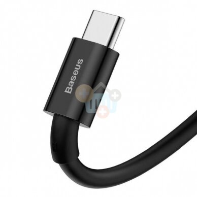 Kabelis Baseus Superior USB -> Type C, 66W, 1m, juodas (CATYS-01) +++ TOP Komfortas 5 Kabelis Baseus Superior USB -> Type C, 66W, 1m, juodas (CATYS-01) +++ TOP Komfortas 5