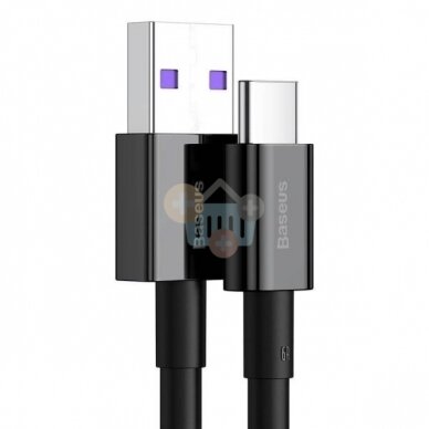 Kabelis Baseus Superior USB -> Type C, 66W, 2m, juodas (CATYS-A01) +++ TOP Komfortas 1