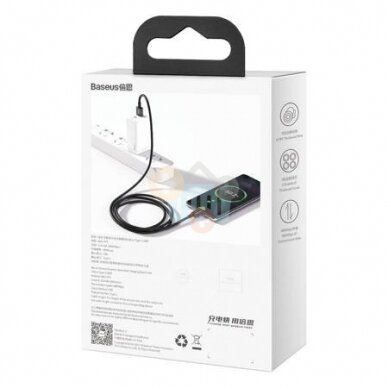 Kabelis Baseus Superior USB -> Type C, 66W, 2m, juodas (CATYS-A01) +++ TOP Komfortas 4 Kabelis Baseus Superior USB -> Type C, 66W, 2m, juodas (CATYS-A01) +++ TOP Komfortas 4