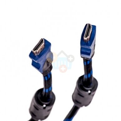 Kabelis HDMI - HDMI, 1.5m, 1.4 ver., Nylon Kabelis HDMI - HDMI, 1.5m, 1.4 ver., Nylon
