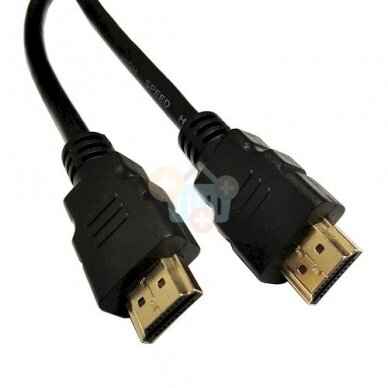 Kabelis HDMI - HDMI, 3m, 1.4v, su paauksuotomis jungtimis Kabelis HDMI - HDMI, 3m, 1.4v, su paauksuotomis jungtimis