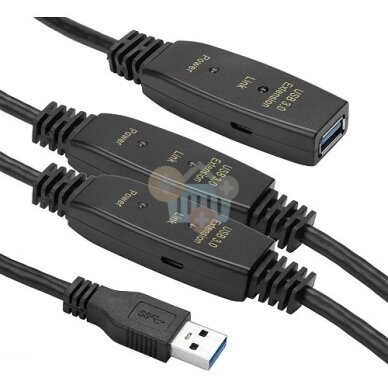 Kabelis ilgiklis USB 3.0 AF – AM, 20m Kabelis ilgiklis USB 3.0 AF – AM, 20m