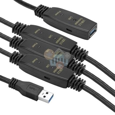 Kabelis ilgiklis USB 3.0 AF – AM, 30m Kabelis ilgiklis USB 3.0 AF – AM, 30m