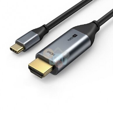 Kabelis USB-C - HDMI, 4K, Ultra HD, 1.8 m, 2.0 ver. Kabelis USB-C - HDMI, 4K, Ultra HD, 1.8 m, 2.0 ver.