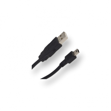 Kabelis USB -> USB Mini 1,5m, juodas Kabelis USB -> USB Mini 1,5m, juodas