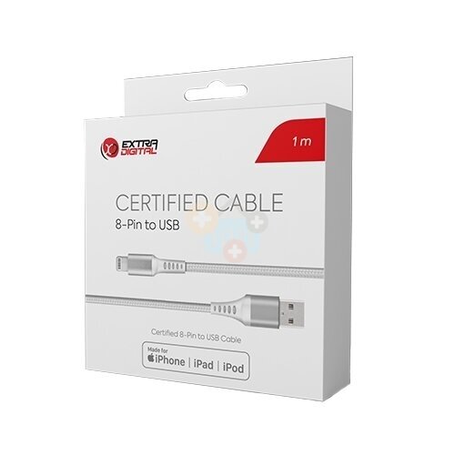 Kabelis USB - Lightning, sertifikuotas 1 Kabelis USB - Lightning, sertifikuotas 1