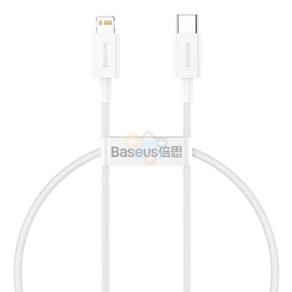 Kabelis Baseus Superior Type C -> Lightning PD, 20W, 0.25m, baltas (CATLYS-02) +++ TOP Komfortas 1 Kabelis Baseus Superior Type C -> Lightning PD, 20W, 0.25m, baltas (CATLYS-02) +++ TOP Komfortas 1