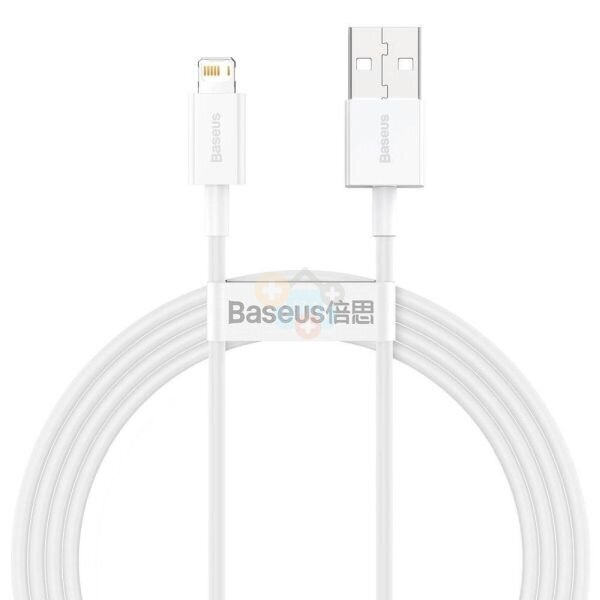 Kabelis Baseus Superior USB -> Lightning, 2.4A, 1.5m, baltas (CALYS-B02) +++ TOP Komfortas Kabelis Baseus Superior USB -> Lightning, 2.4A, 1.5m, baltas (CALYS-B02) +++ TOP Komfortas