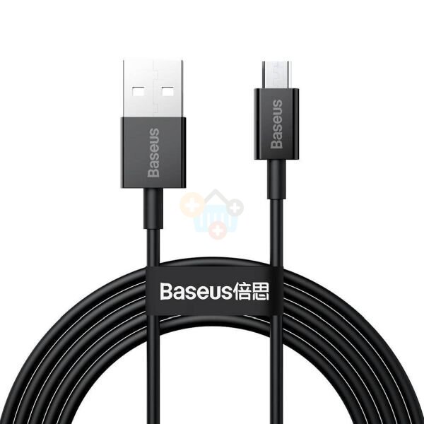Kabelis Baseus Superior USB -> Micro USB, 2A, 1m, juodas (CAMYS-01) +++ TOP Komfortas Kabelis Baseus Superior USB -> Micro USB, 2A, 1m, juodas (CAMYS-01) +++ TOP Komfortas