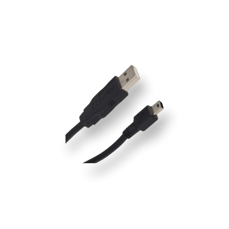 Kabelis USB -> USB Mini 1,5m, juodas Kabelis USB -> USB Mini 1,5m, juodas