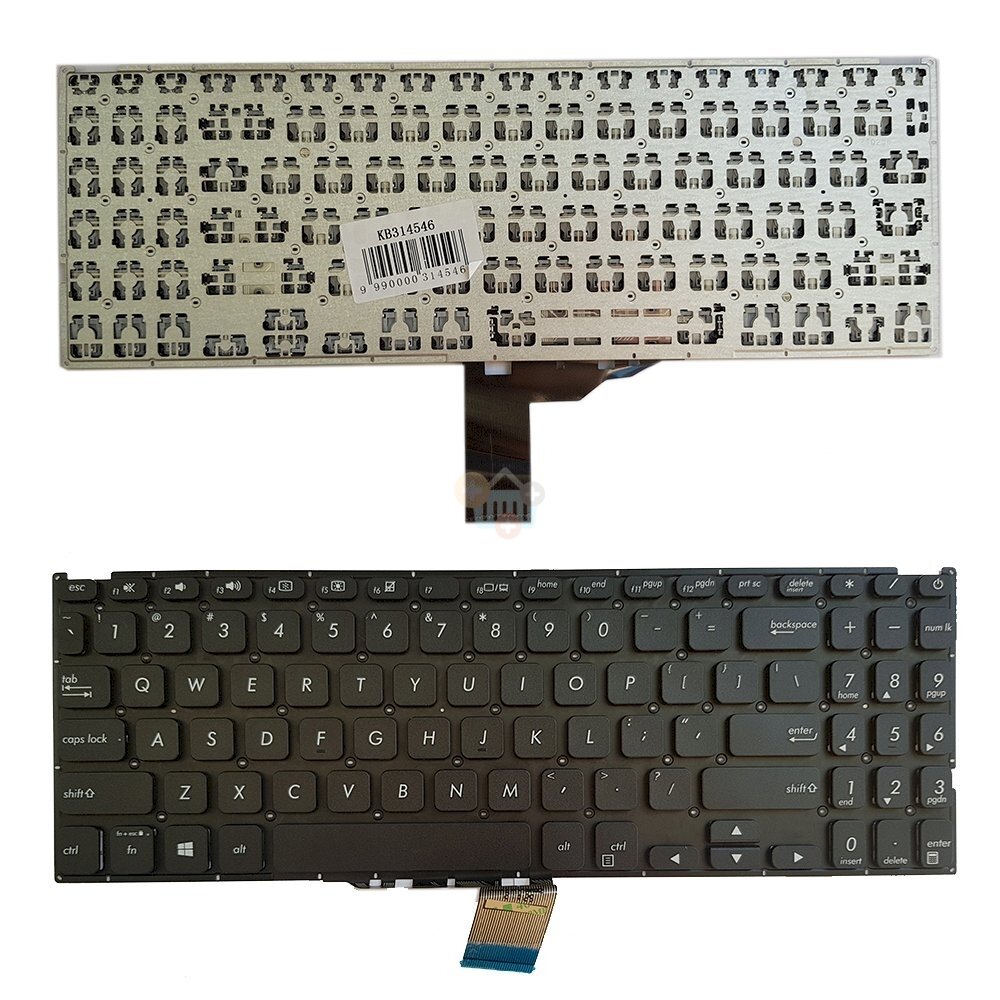 Klaviatūra Asus X512J, X512F X512D X512U, US Klaviatūra Asus X512J, X512F X512D X512U, US