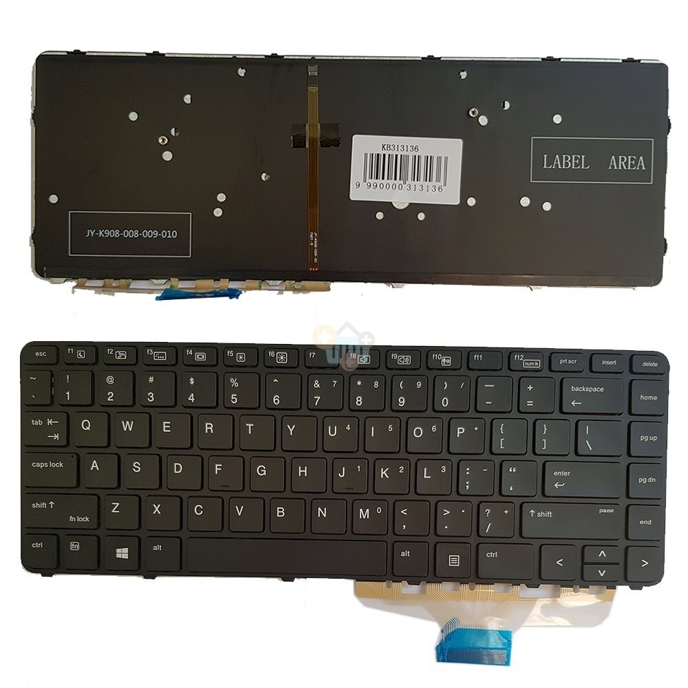 Klaviatūra HP: EliteBook Folio 1040 G3, 844423-001 su apšvietimu Klaviatūra HP: EliteBook Folio 1040 G3, 844423-001 su apšvietimu