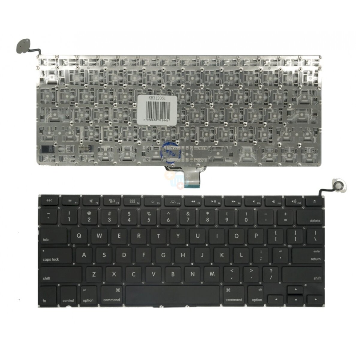 Nešiojamo kompiuterio klaviatūra APPLE MacBook Pro 13": A1278 2009-2012, US Nešiojamo kompiuterio klaviatūra APPLE MacBook Pro 13": A1278 2009-2012, US