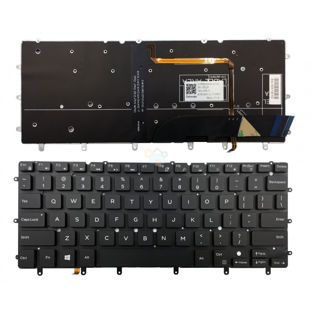 Nešiojamo kompiuterio klaviatūra DELL Inspiron 13 7000, 7352, 7353 (US) Nešiojamo kompiuterio klaviatūra DELL Inspiron 13 7000, 7352, 7353 (US)