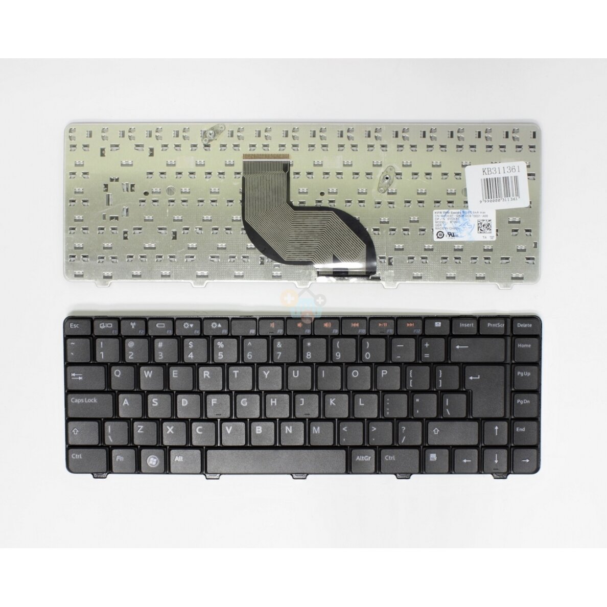 Nešiojamo kompiuterio klaviatūra DELL Inspiron 14R, 14V, N3010, N5030, M5030, UK (US)