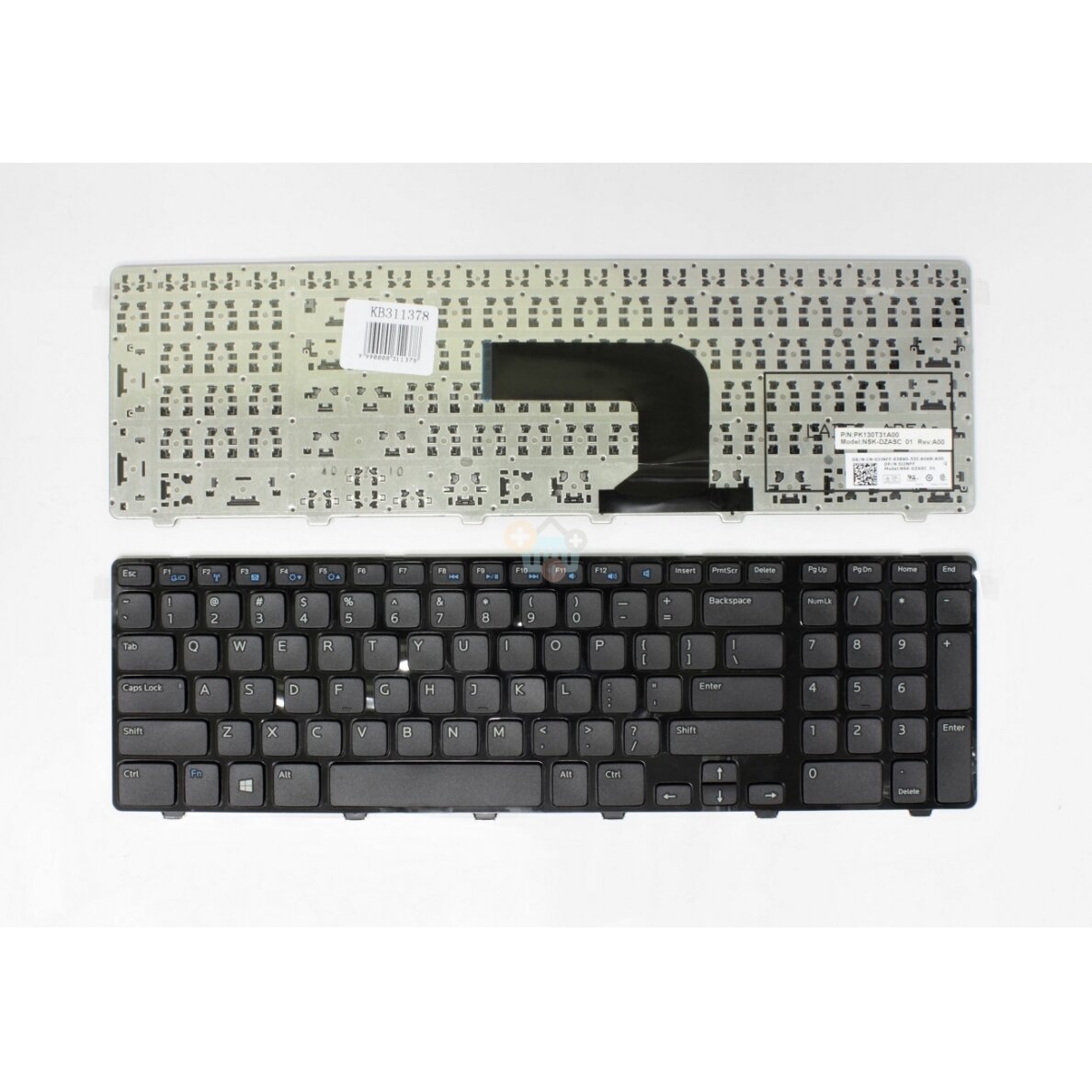 Nešiojamo kompiuterio klaviatūra DELL Inspiron 17 3721 (US) Nešiojamo kompiuterio klaviatūra DELL Inspiron 17 3721 (US)