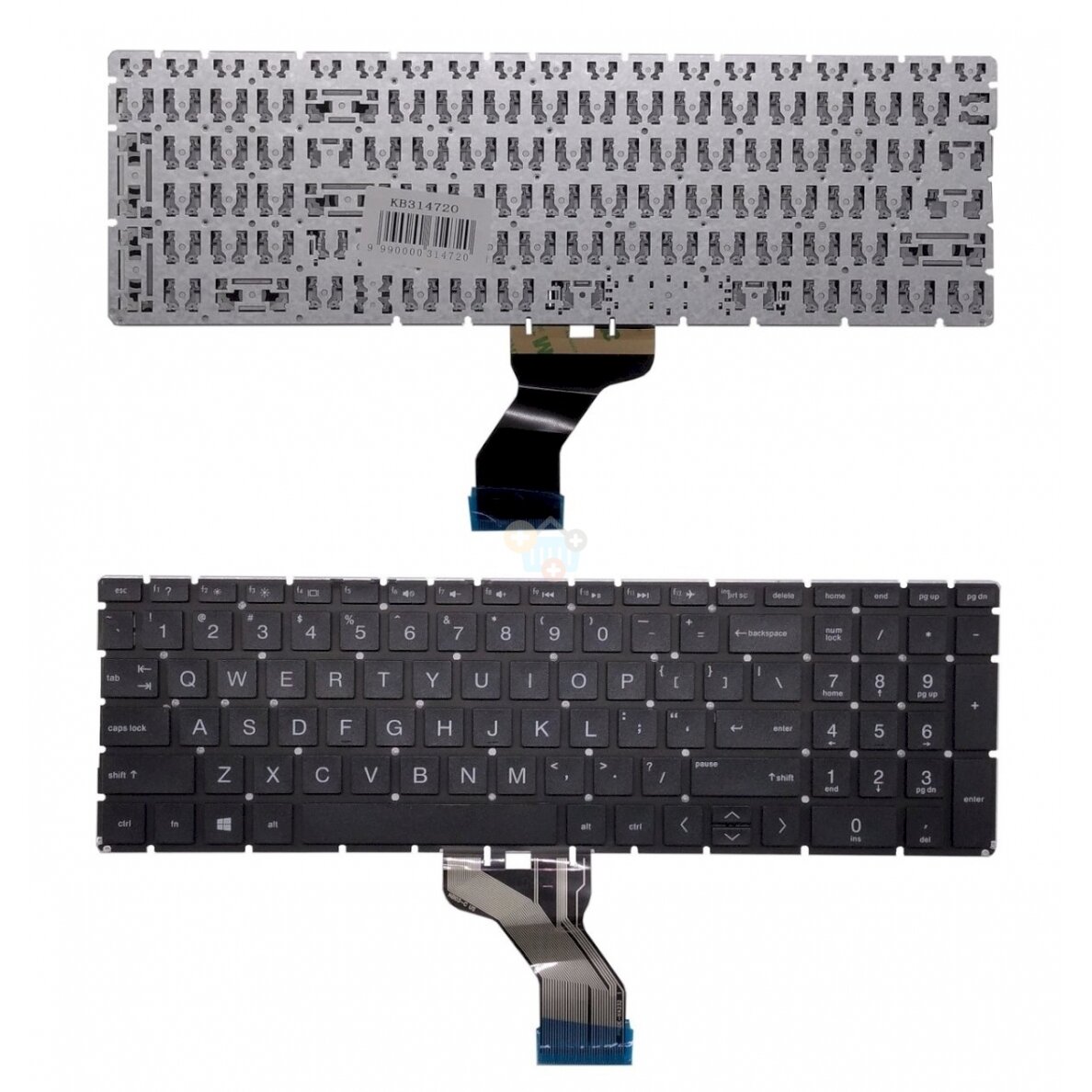 Klaviatūra HP 255 G8, be rėmelio, US Klaviatūra HP 255 G8, be rėmelio, US