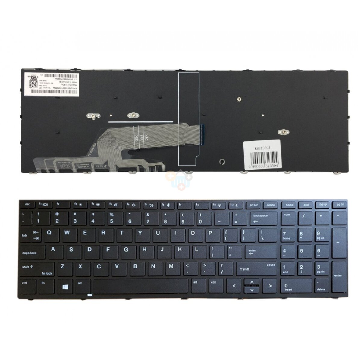 Klaviatūra HP: Probook 450 G5, 455 G5, 470 G5 su rėmeliu Klaviatūra HP: Probook 450 G5, 455 G5, 470 G5 su rėmeliu