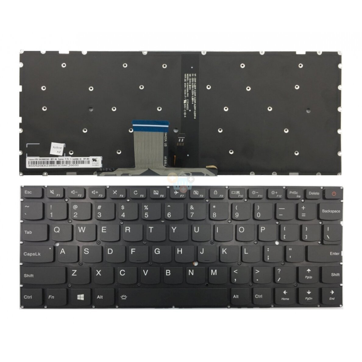 Klaviatūra Lenovo: Ideapad 710S-13IKB, 710S-13ISK su pašvietimu Klaviatūra Lenovo: Ideapad 710S-13IKB, 710S-13ISK su pašvietimu