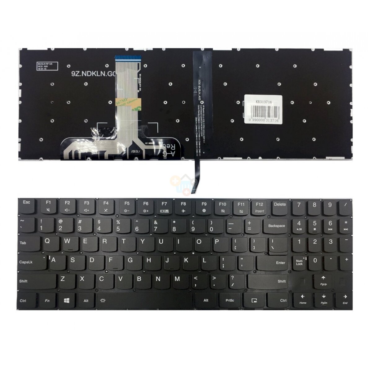 Klaviatūra Lenovo: Legion Y520, Y520-15Ikb, Y720-15Ikb, R720 R720-15Ikb su baltu pašvietimu Klaviatūra Lenovo: Legion Y520, Y520-15Ikb, Y720-15Ikb, R720 R720-15Ikb su baltu pašvietimu