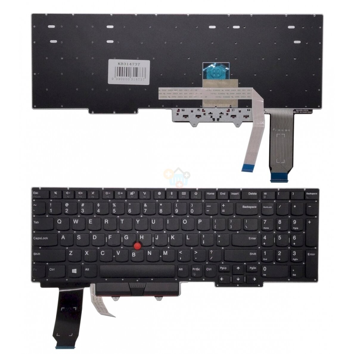 Klaviatūra LENOVO Thinkpad E15 Gen 2, su trackpoint, US Klaviatūra LENOVO Thinkpad E15 Gen 2, su trackpoint, US