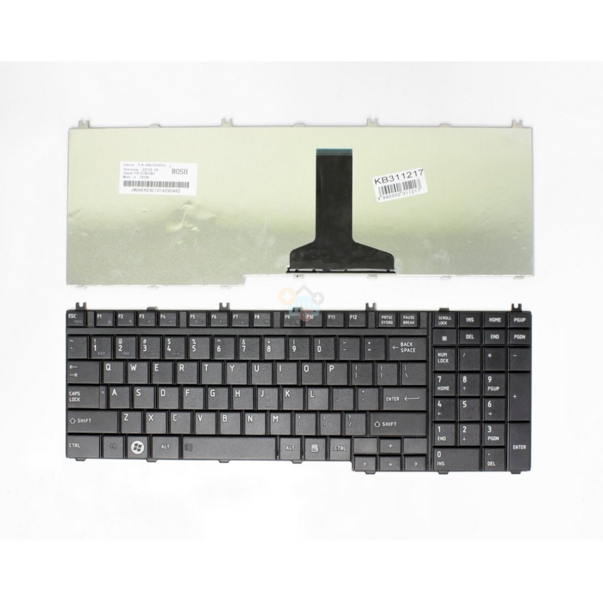 Klaviatūra TOSHIBA Satellite: L350, L500, L550, P200, P300 Klaviatūra TOSHIBA Satellite: L350, L500, L550, P200, P300