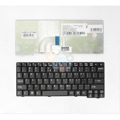 Klaviatūra ACER Aspire: One A110, A150, D150, D250, KAV10, KAV60, ZG5, ZG8 Klaviatūra ACER Aspire: One A110, A150, D150, D250, KAV10, KAV60, ZG5, ZG8