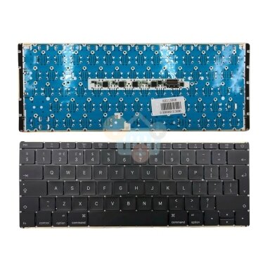 Nešiojamo kompiuterio klaviatūra APPLE Macbook Air Retina 12" A1534 2016 MLHA2 MLHC2, UK Nešiojamo kompiuterio klaviatūra APPLE Macbook Air Retina 12" A1534 2016 MLHA2 MLHC2, UK