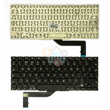 Nešiojamo kompiuterio klaviatūra APPLE MacBook Pro 15" Retina 1398, UK Nešiojamo kompiuterio klaviatūra APPLE MacBook Pro 15" Retina 1398, UK