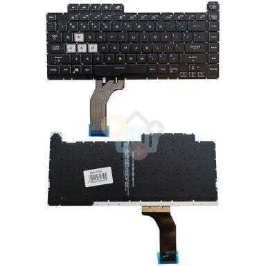 Klaviatūra ASUS G15 G531, G531G, G512, G512L, su RGB pašvietimu, US Klaviatūra ASUS G15 G531, G531G, G512, G512L, su RGB pašvietimu, US