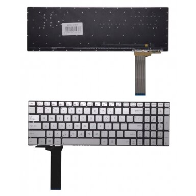Klaviatūra ASUS N550J, US (sidabrinė) Klaviatūra ASUS N550J, US (sidabrinė)