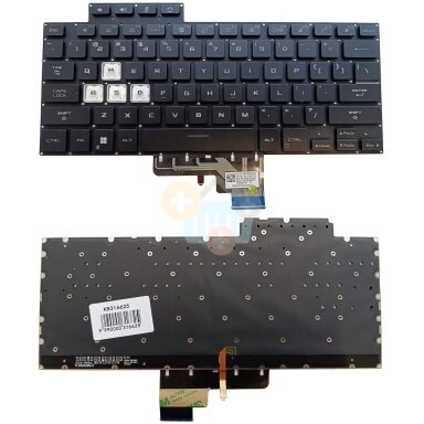 Klaviatūra ASUS Tuf Dash FX516, FX516P, F516, su pašvietimu, US Klaviatūra ASUS Tuf Dash FX516, FX516P, F516, su pašvietimu, US