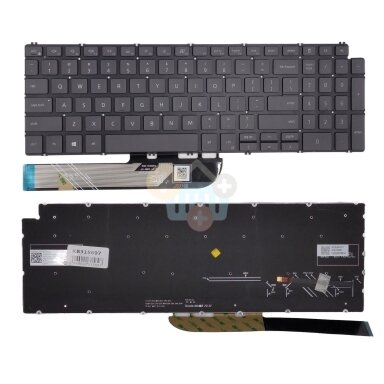 Klaviatūra DELL Inspiron 5584, 5590, 5593, 5594, 5598 su pašvietimu Klaviatūra DELL Inspiron 5584, 5590, 5593, 5594, 5598 su pašvietimu