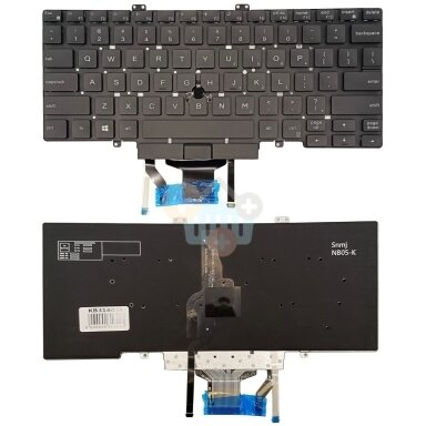 Klaviatūra DELL Latitude 5400, su „trackpoint“ Klaviatūra DELL Latitude 5400, su „trackpoint“