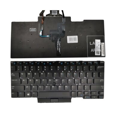 Klaviatūra DELL Latitude E5450, E5470, E5480 su apšvietimu ir „trackpoint“ (US)