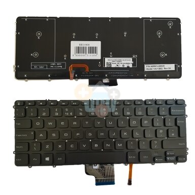 Klaviatūra DELL XPS 15 9530, UK, su pašvietimu Klaviatūra DELL XPS 15 9530, UK, su pašvietimu
