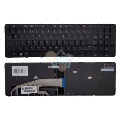 Klaviatūra HP: Probook 650 G2/G3, 655 G2/G3 su pašvietimu Klaviatūra HP: Probook 650 G2/G3, 655 G2/G3 su pašvietimu