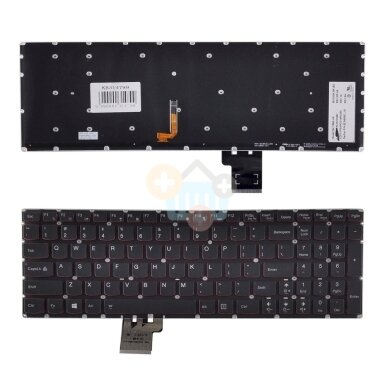 Klaviatūra LENOVO Erazer: Y50, Y50-70, Y70-70; Ideapad: U530 su pašvietimu Klaviatūra LENOVO Erazer: Y50, Y50-70, Y70-70; Ideapad: U530 su pašvietimu