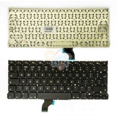 Nešiojamo kompiuterio klaviatūra APPLE Macbook Pro 13" A1502, UK Nešiojamo kompiuterio klaviatūra APPLE Macbook Pro 13" A1502, UK
