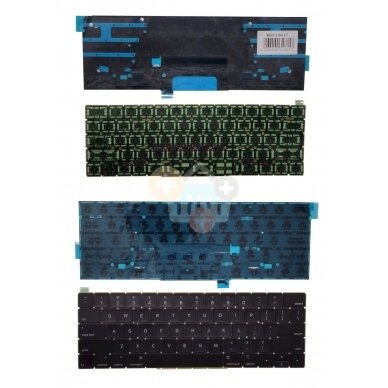 Nešiojamo kompiuterio klaviatūra APPLE MacBook Pro 13" A1706; MacBook Pro 15" A1707 US Nešiojamo kompiuterio klaviatūra APPLE MacBook Pro 13" A1706; MacBook Pro 15" A1707 US