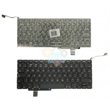 Nešiojamo kompiuterio klaviatūra APPLE MacBook Pro 17" A1297, UK Nešiojamo kompiuterio klaviatūra APPLE MacBook Pro 17" A1297, UK