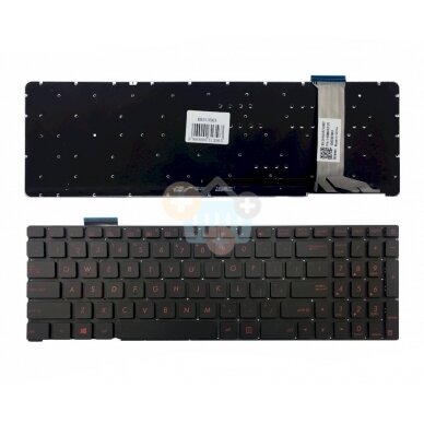 Klaviatūra ASUS: G551, G551J, G552 su pašvietimu Klaviatūra ASUS: G551, G551J, G552 su pašvietimu