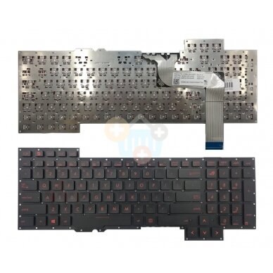 Klaviatūra ASUS: ROG G751, G751J, G751JL, G751JM, G751JT, G751JY Klaviatūra ASUS: ROG G751, G751J, G751JL, G751JM, G751JT, G751JY