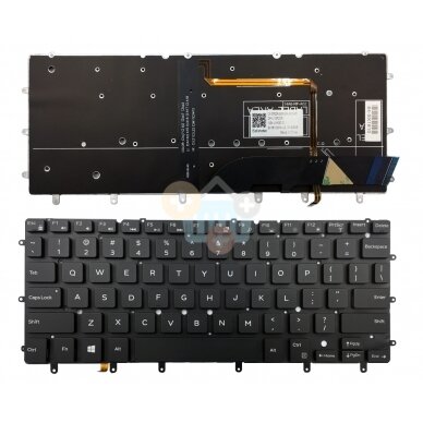 Nešiojamo kompiuterio klaviatūra DELL Inspiron 13 7000, 7352, 7353 (US) Nešiojamo kompiuterio klaviatūra DELL Inspiron 13 7000, 7352, 7353 (US)