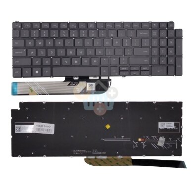 Klaviatūra DELL Inspiron 5584, 5590, 5593, 5594, 5598 su pašvietimu Klaviatūra DELL Inspiron 5584, 5590, 5593, 5594, 5598 su pašvietimu